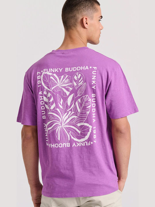 Funky Buddha T-Shirt Lila Funky Buddha T-Shirt Lila