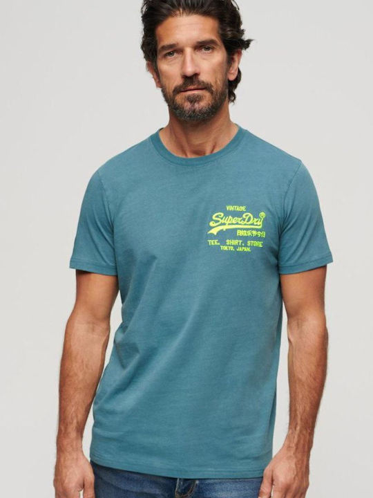 Superdry D2 Ovin Neon Vl T-Shirt Grün