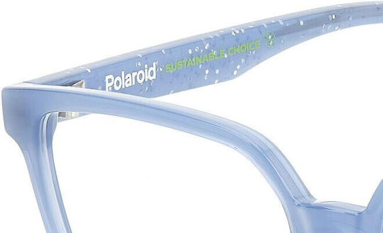 Polaroid Παιδικός Κοκκάλινος Σκελετός Γυαλιών Μπλε PLDD836 MVU