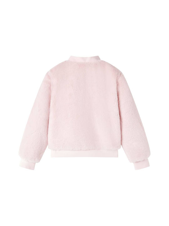 vidaXL Jachetă casual pentru copii Scurt Soft Pink