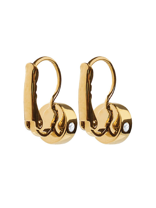 Dyrberg/Kern Earrings made of Steel Gold Plated with Stones