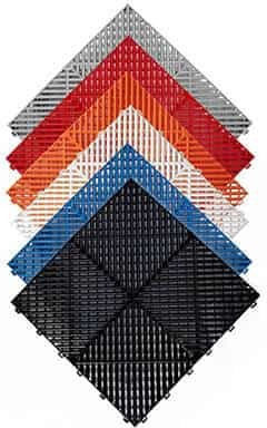 Plastic Grid Workshop Floor Tile Red Maxshine Gft02r