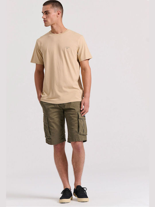 Funky Buddha Men's Short Sleeve T-shirt Beige