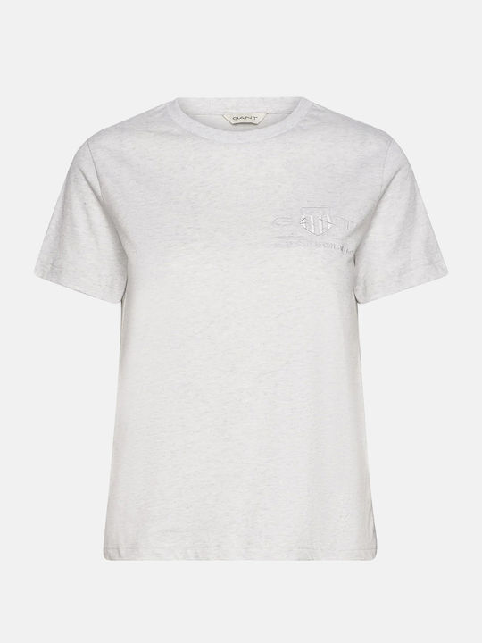 Gant Reg Tonal Shield Women's T-shirt Lightgray