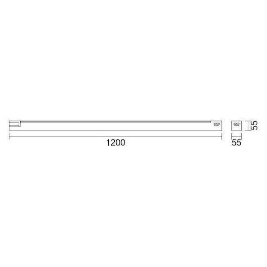 Spot Light Commercial Linear LED Ceiling Light 50W Warm White 120cm