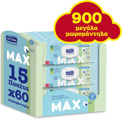 Septona Dermasoft Бебешки кърпички 900бр