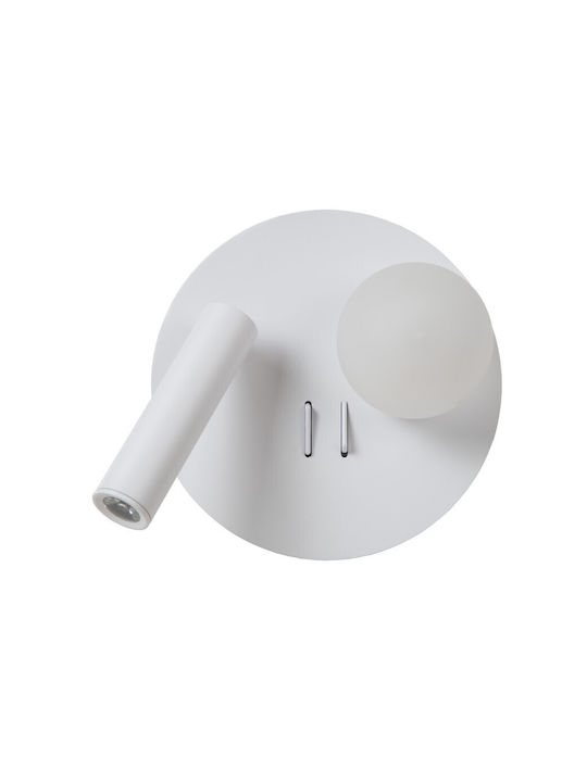 Lucide Lightning Μονό LED Θερμό Λευκό Σποτ σε Λευκό Χρώμα