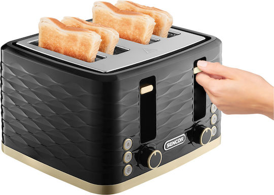 Sencor Toaster 4 Slots 1600W Black