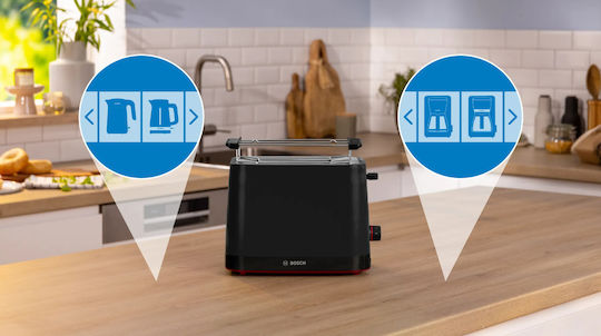 Bosch MyMoment Toaster 2 Slots 950W Black