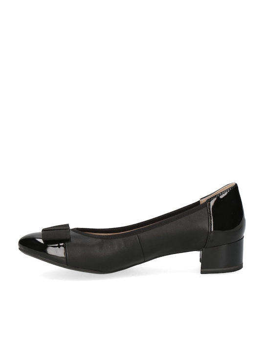 Caprice Leder Pumps Schwarz