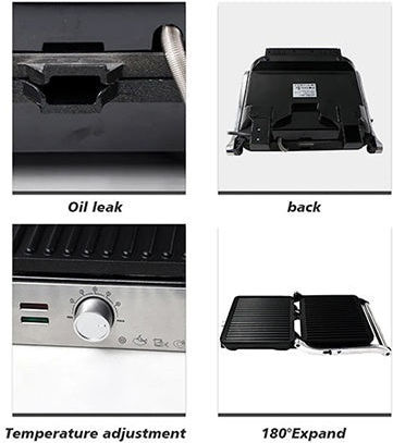 Raf R2683 Sandwichmaker für 4 Sandwiches 2000W Inox