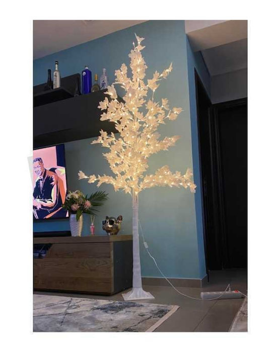 Weihnachtsbaum Platane 210Stück mit LED-Beleuchtung Weiß