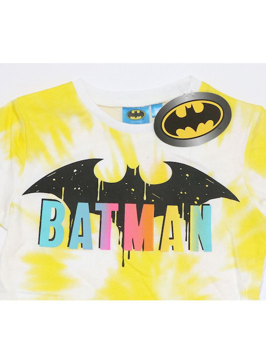 Superheroes Kids Blouse Short Sleeve Yellow