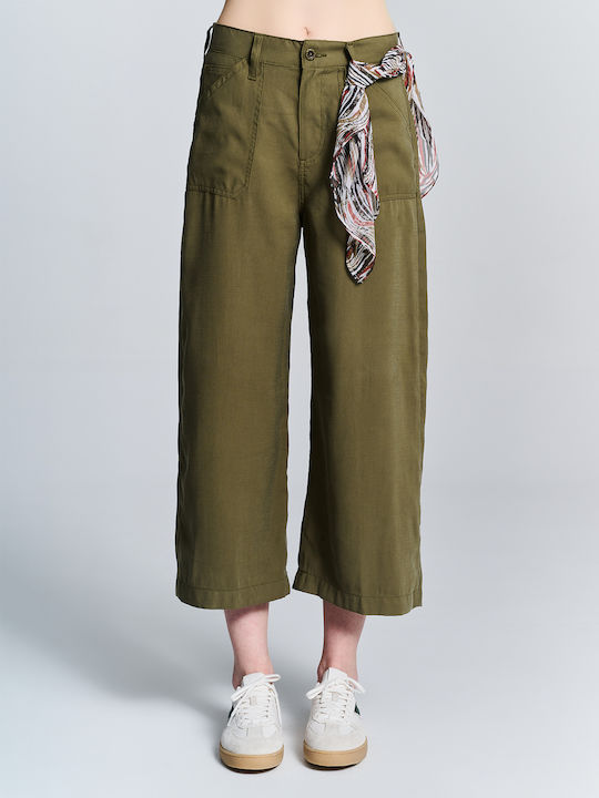 Staff Women's Fabric Trousers Green