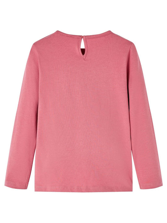 vidaXL Kids Blouse Long Sleeve Pink