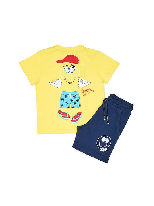 Sprint Kids Set with Shorts Summer 2pcs yellow