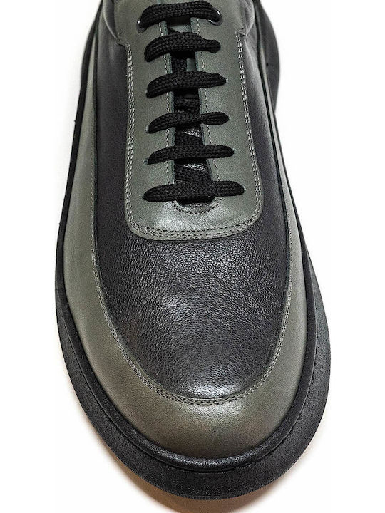 Leder Herren Freizeitschuhe Gray
