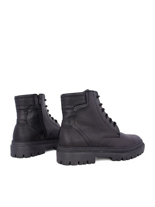 Leather Black Men's Boots Anatomical