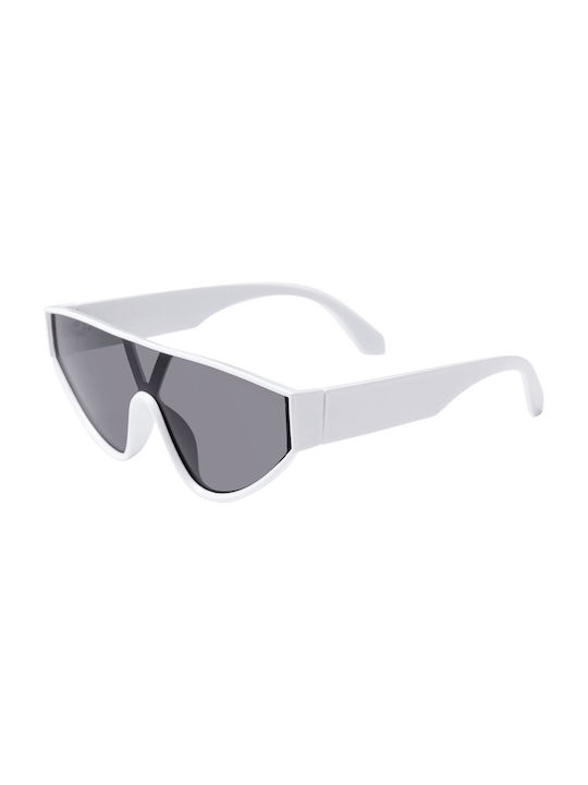 Sunglasses with Black Plastic Frame and Gray Lens 02-3615