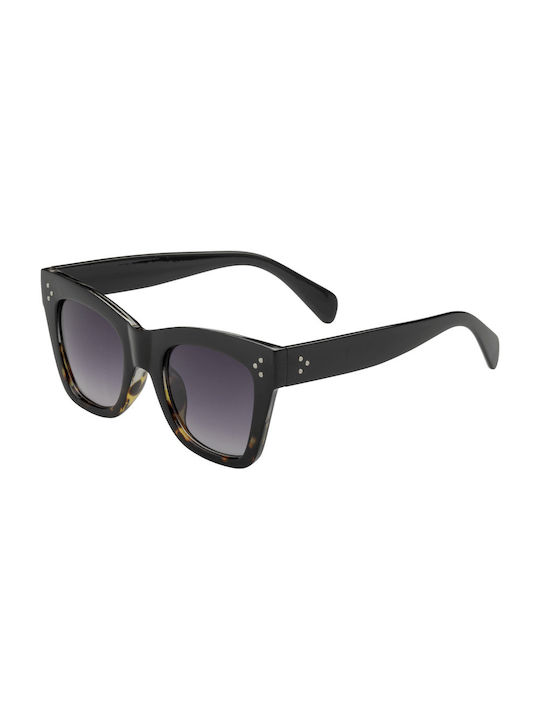 Women's Sunglasses with Brown Tartaruga Plastic Frame and Black Gradient Lens 02-6941-Tartarooga