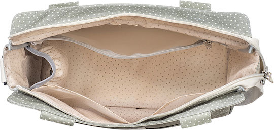 Poppy Olive Polka Dot Changing Bag | Walking Mum 1120800318