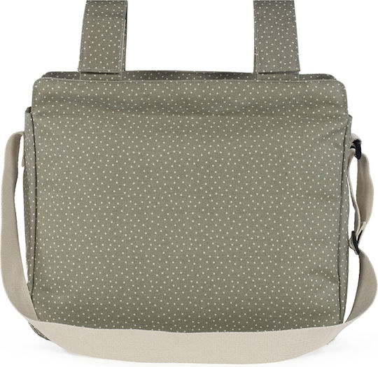 Poppy Olive Polka Dot Changing Bag | Walking Mum 1120800318