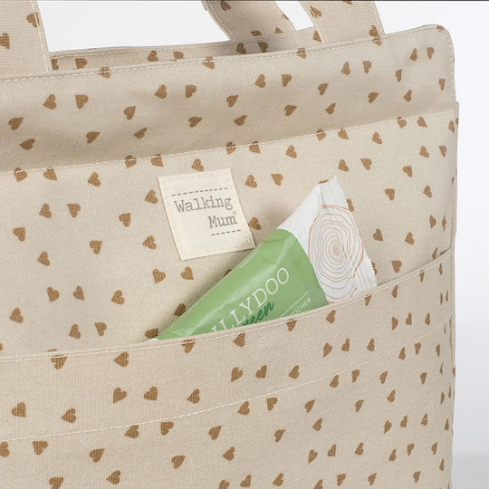 Poppy Cinnamon Hearts Changing Bag | Walking Mum 1120800321