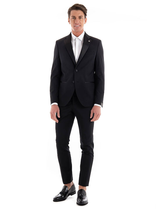 Manuel Ritz Men's Suit Black