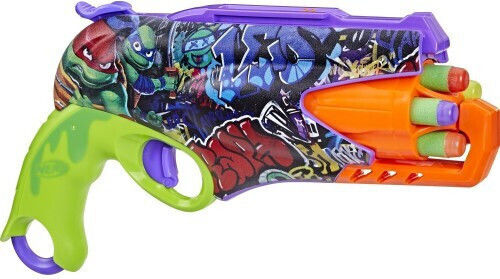 Nerf Launcher Turtles Mutant Mayhem Blaster For 8+ Years