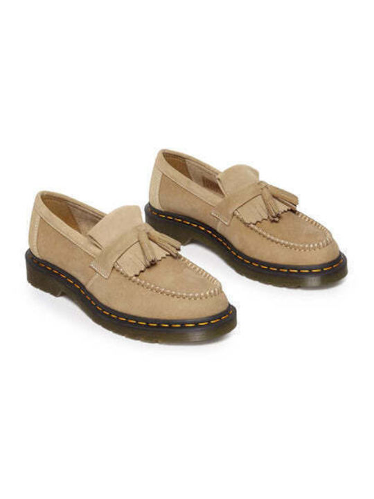 Dr. Martens Men's Leather Moccasins Beige