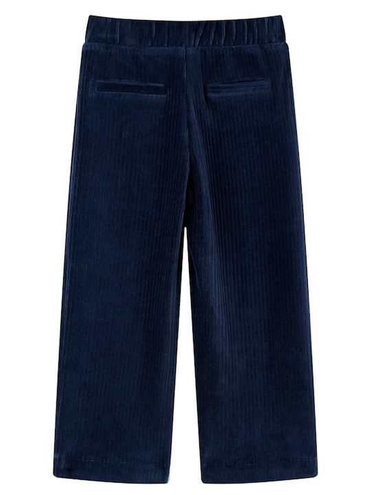 vidaXL Kids Corduroy Trousers Navy Blue