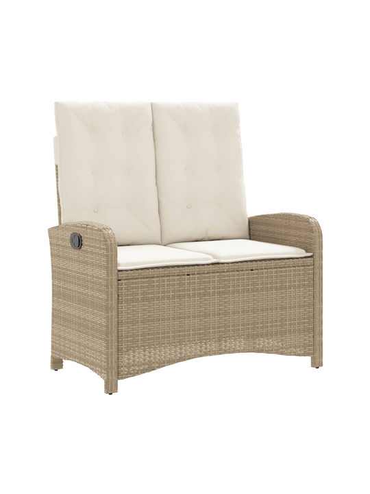 Garden & Outdoor Furniture Sets Dining Room Set 2 Pieces Beige with Pillows