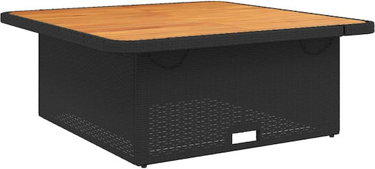 Garten- und Outdoor-Möbelsets Typsatz Speisesaal 2 Stück Schwarz mit Kissen