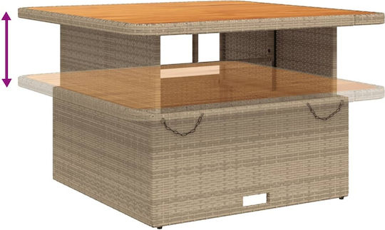 Garten- und Outdoor-Möbelsets 2 Stück Beige mit Kissen
