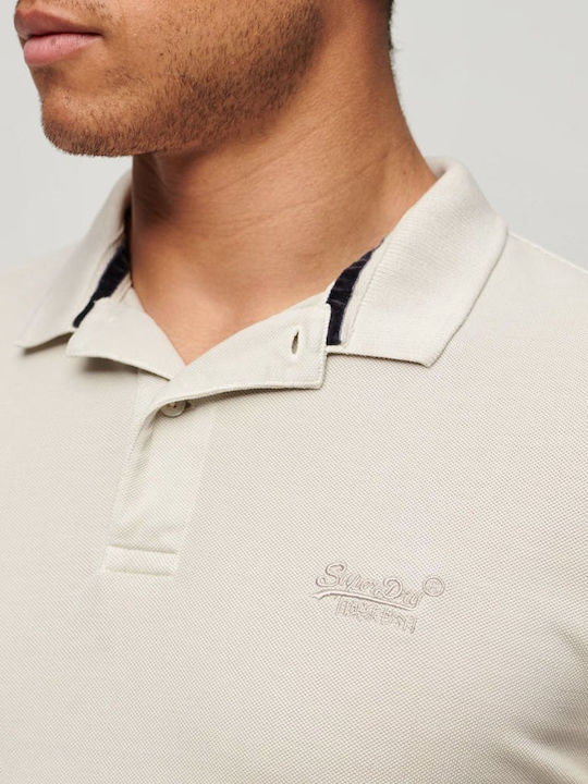 Superdry Men's Blouse Polo Beige