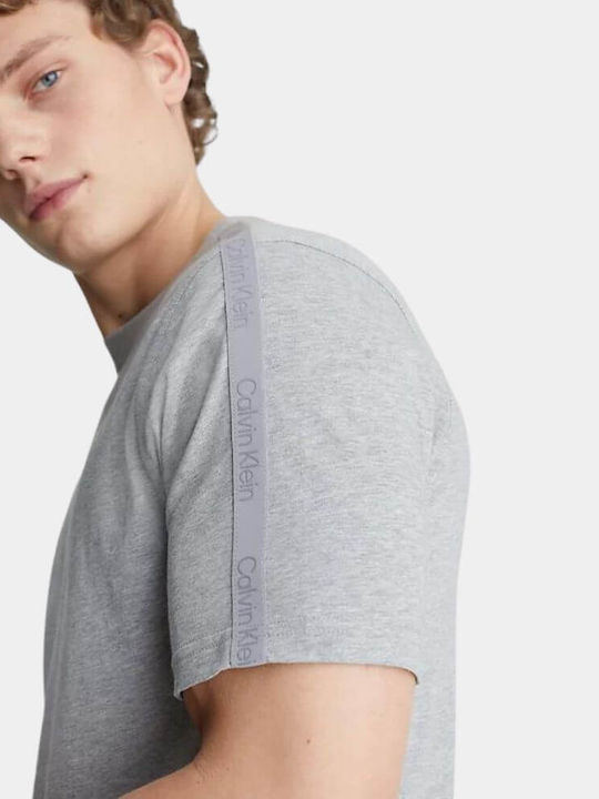 Calvin Klein T-shirt Bărbătesc cu Mânecă Scurtă GRI