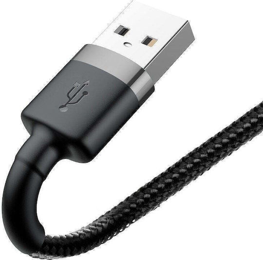 Baseus Cafule USB-A to Lightning Cable Γκρι 0.5m