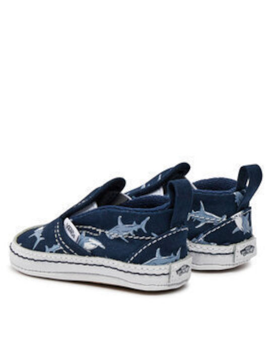 Πάνινα Παπούτσια Vans Slip-on V Crib Vn000cruber1 Blue/multi Πάνινα Παπούτσια Vans