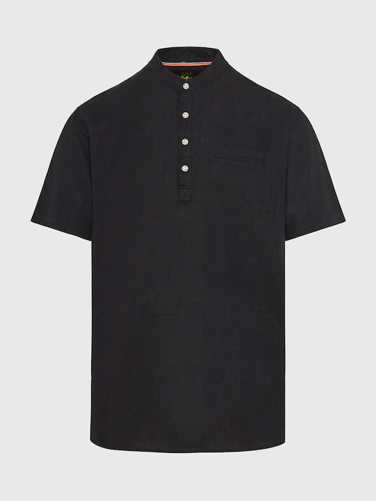 Funky Buddha M cămașă cu mânecă scurtă - Fbm0090060605-negru Negru Negru
