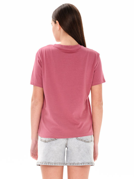 Γυναικείο Oversized T-shirt Ροζ