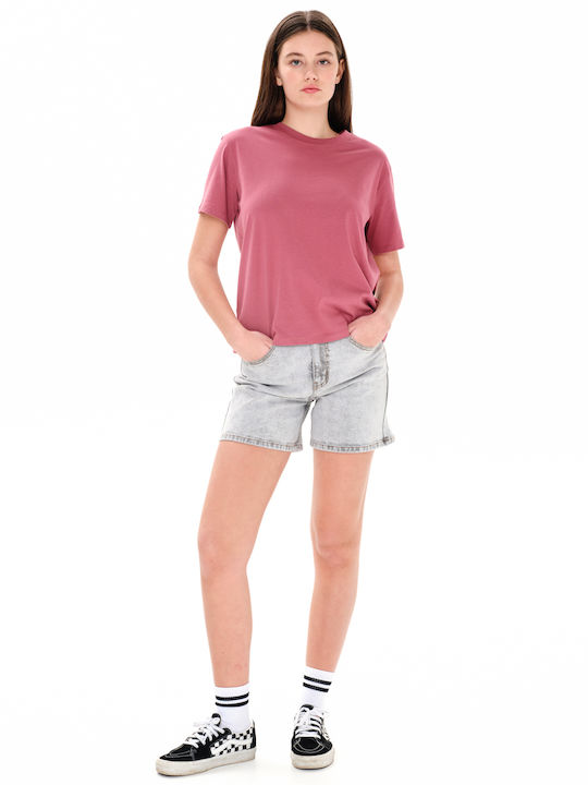 Γυναικείο Oversized T-shirt Ροζ