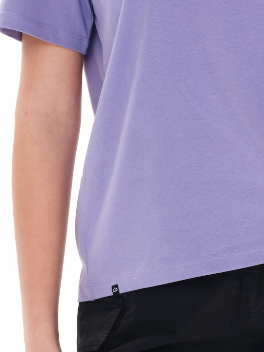 Γυναικείο Oversized T-shirt Μωβ