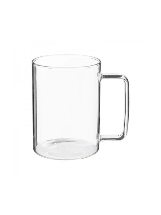 Secret de Gourmet Mug Glass with Lid Transparent 450ml