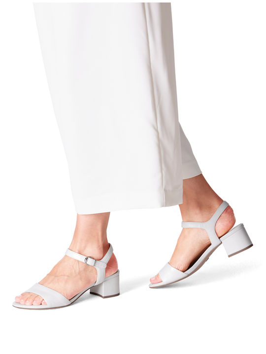Tamaris White Women's Leather Sandals White (1-28250-42 100)