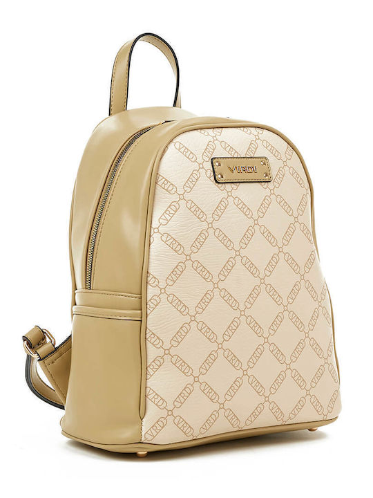 Verde Damen Tasche Rucksack Beige