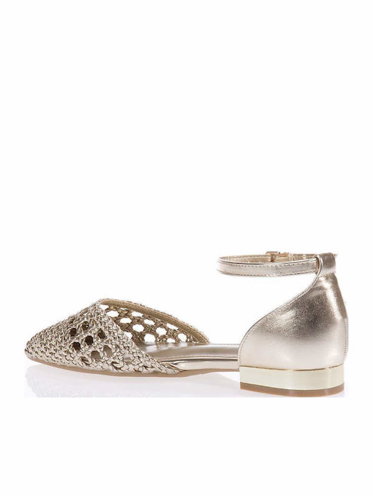 Xti Ballerinas With strap Gold