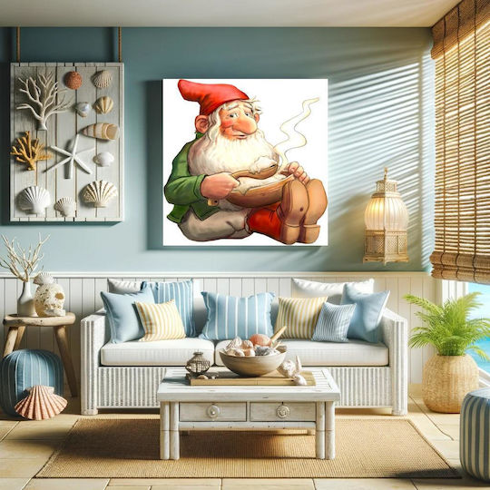 This Image Is One Of 72 From A Swedish Christmas Clip Art Cd, Now Released To The Public Domain By The Artist Alphazeta Painting on Canvas 110x110cm