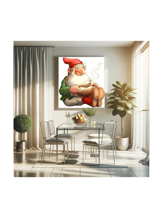 This Image Is One Of 72 From A Swedish Christmas Clip Art Cd, Now Released To The Public Domain By The Artist Alphazeta Painting on Canvas 120x120cm