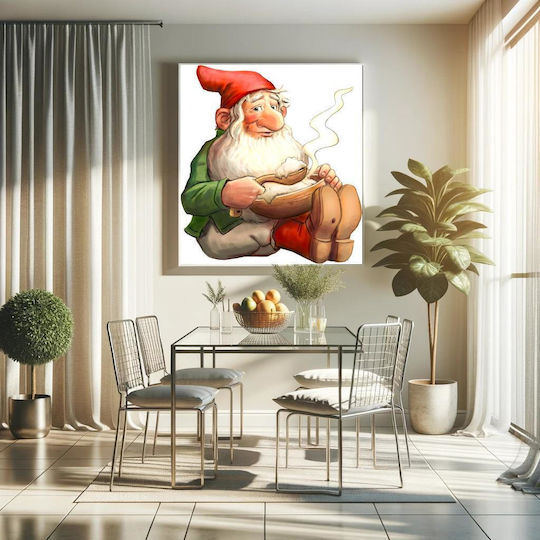 This Image Is One Of 72 From A Swedish Christmas Clip Art Cd, Now Released To The Public Domain By The Artist Alphazeta Painting on Canvas 120x120cm