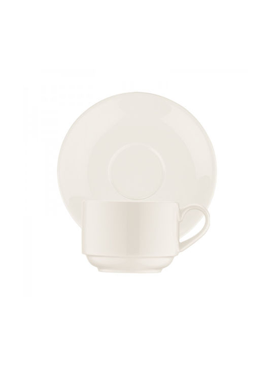 Bonna Cană Maro Din porțelan Alb 180ml